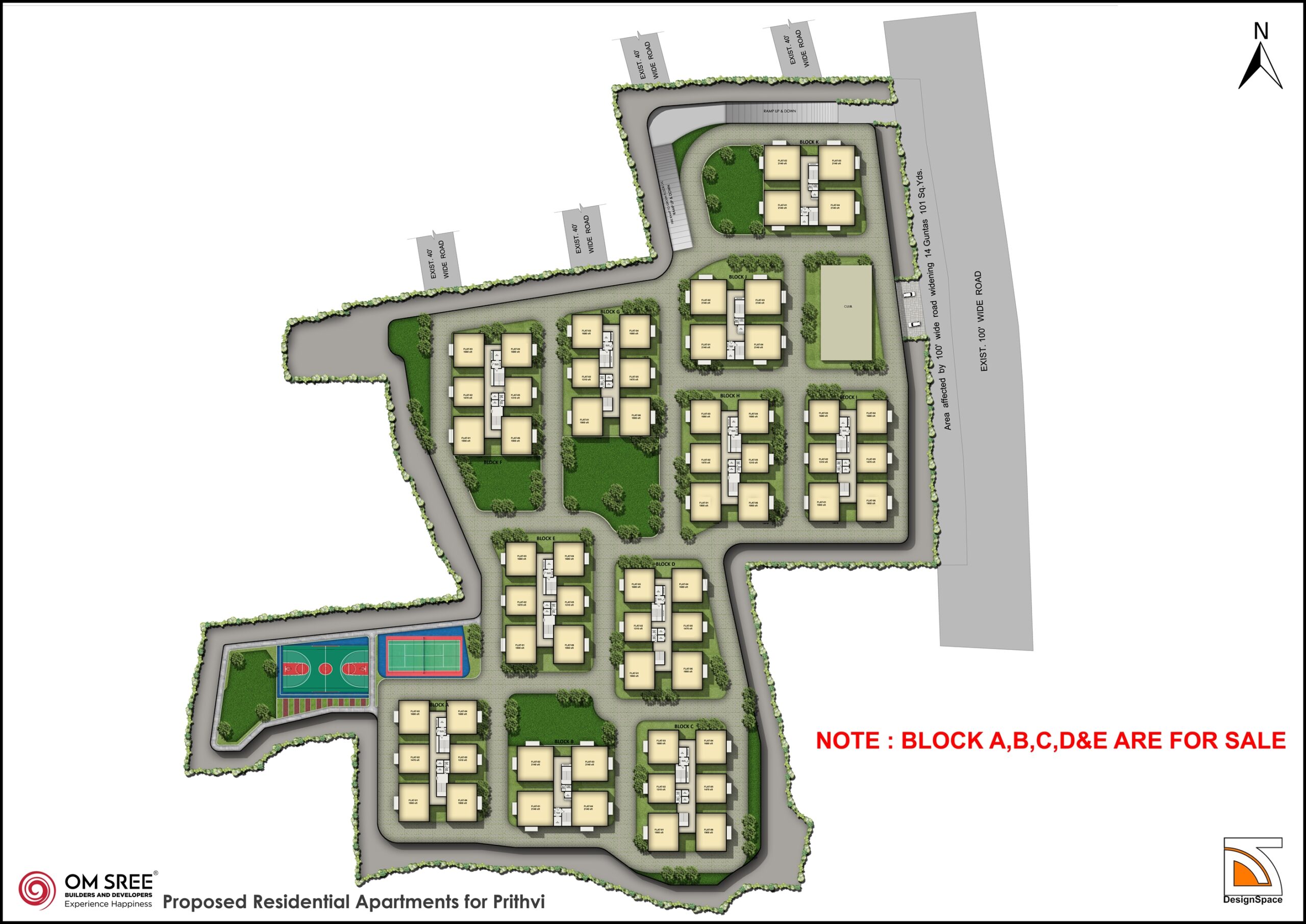 Om Sree Prithvi floor plan layout